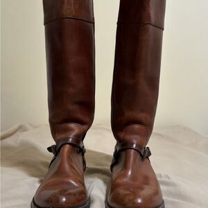 FRYE Brown Leather Riding Boots Size 9